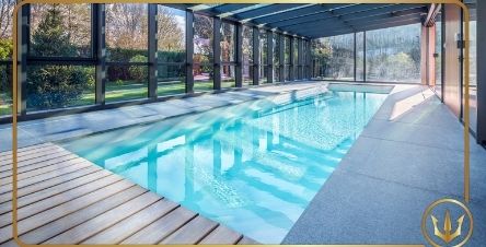Commercial swimming pool design construction